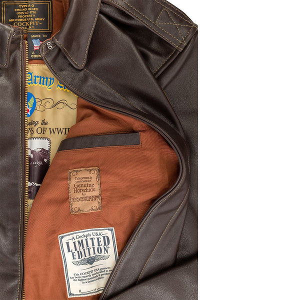 Aces and Eights™ Hand-Painted Flight Jacket Z21V029M - Cockpit USA Apparel & Accessories