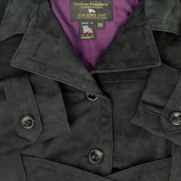 Amelia Trench in Black W21C002B - Cockpit USA Women