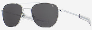 American Optical Original Pilot Sunglasses (polarized)- SILVER Z99D109 - Cockpit USA Accessories