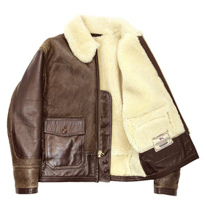 AN-J-4 Sheepskin Jacket Z42633 - Cockpit USA Men