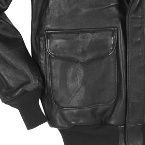 Antique Lamb Jacket (Long) Z2567MML in Black - Cockpit USA Men