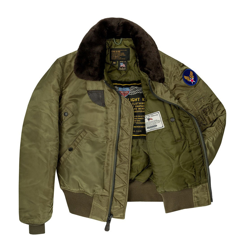 B-15 Nylon Bomber Jacket Z2213 - Cockpit USA Men