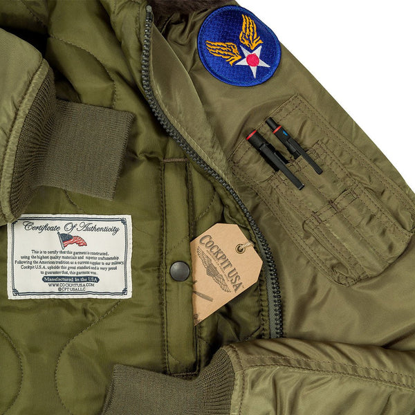 B-15 Nylon Bomber Jacket Z2213 - Cockpit USA Men
