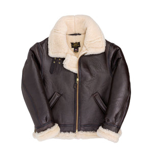 B-3 Hooded Sheepskin Bomber Jacket Z203615 - Cockpit USA Men