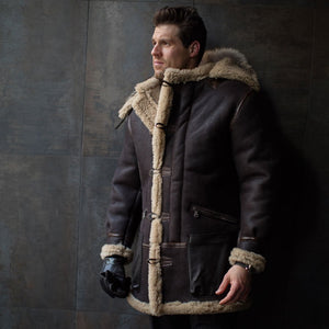 B-7 Aleutian WWII Sheepskin Parka Z21M035 - Cockpit USA Men