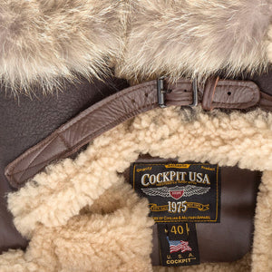 B-7 Aleutian WWII Sheepskin Parka Z21M035 - Cockpit USA Men