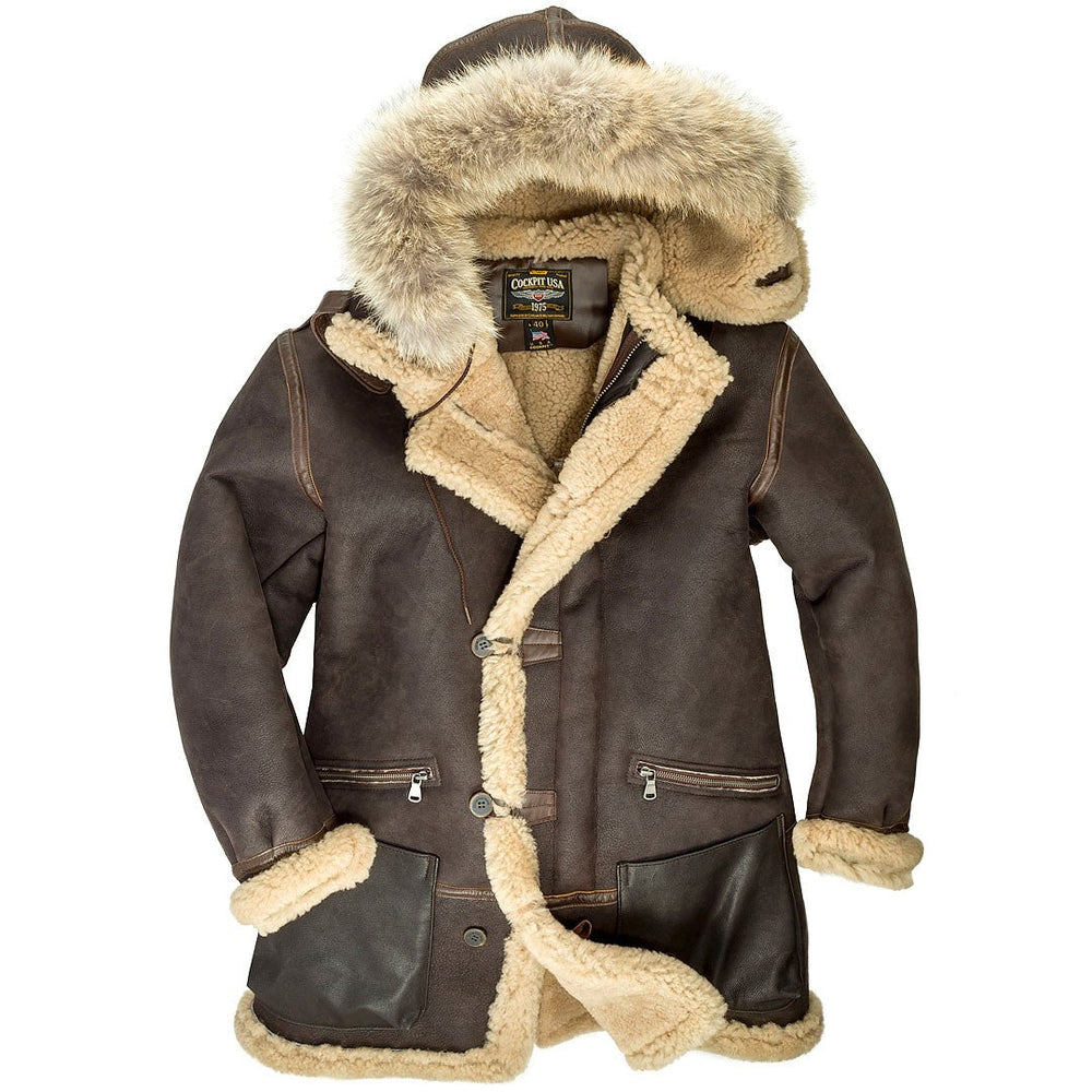 B-7 Aleutian WWII Sheepskin Parka Z21M035 - Cockpit USA Men