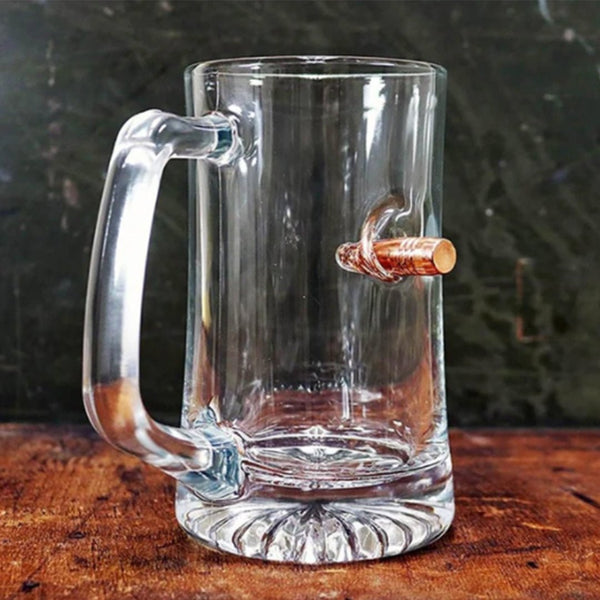 BenShot Beer Mug with .50 calBullet Z99F121 - Cockpit USA Accessories
