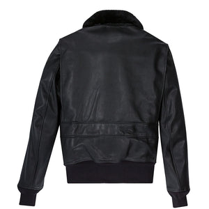 Black Leather G-1 Military Spec Jacket Z21E013 - Cockpit USA Men