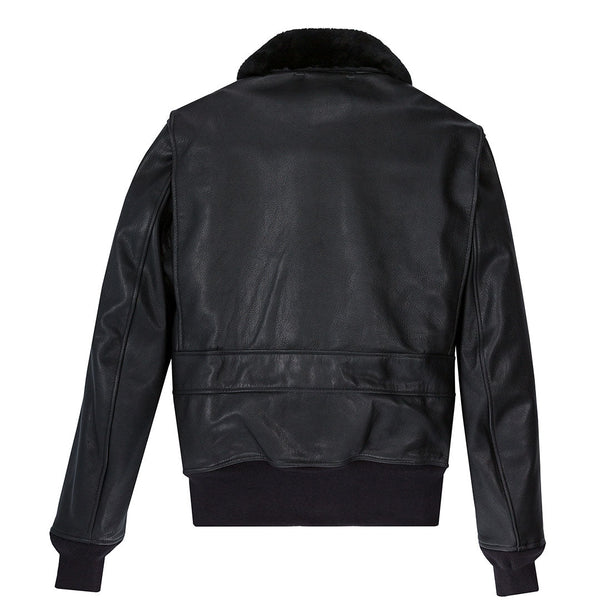 Black Leather G-1 Military Spec Jacket Z21E013 - Cockpit USA Men