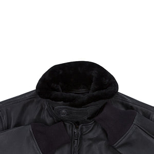 Black Leather G-1 Military Spec Jacket Z21E013 - Cockpit USA Men