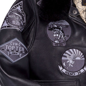 Bogard by Mike B x Cockpit USA Stealth Top Gun Bomber Jacket Z21W106 - Cockpit USA Men