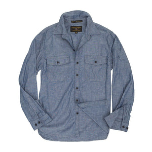 CHAMBRAY OFFICERS SHRT Z42X008 - Cockpit USA Men