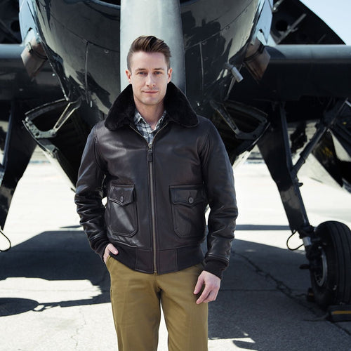 Cockpit G-1 Bomber Jacket Z201035MC - Cockpit USA Men