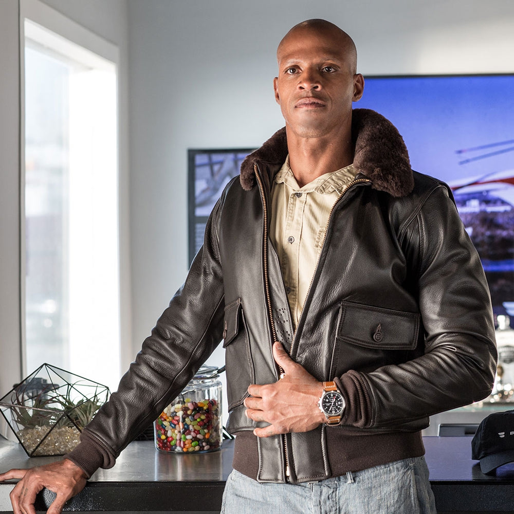 G-1 Flight Jacket with Removable Collar LONG/TALL Z2108ML