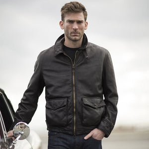 Division Commander’s Leather Tanker Jacket Z21U020 - Cockpit USA Men