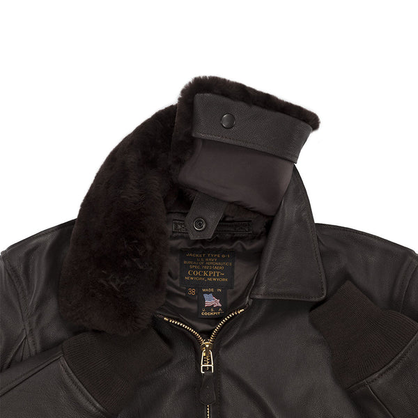 G-1 Flight Jacket with Removable Collar Z2108M - Cockpit USA Men