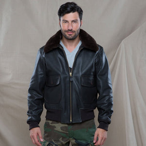 G-1 Flight Jacket with Removable Collar Z2108M - Cockpit USA Men