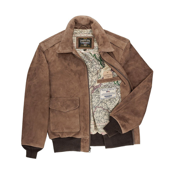 Gentlemen’s Cedar A-2 Flight Jacket Z21H100 - Cockpit USA Apparel & Accessories