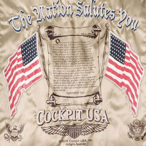 Hand-Painted USS Forrestal Carrier Pilot's Vietnam Flight Jacket Z21E002IHP - Cockpit USA Men