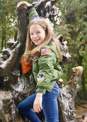 Kids MA-1 Bomber Jacket KIDSMA1 - Cockpit USA Kids
