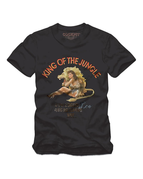 King of the Jungle Pinup Tee Z12B048D - Cockpit USA T-Shirts On Sale