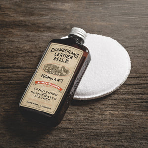 Leather Milk® Leather Care Liniment No.1 6oz w Pad Z99Y011 - Cockpit USA Accessories