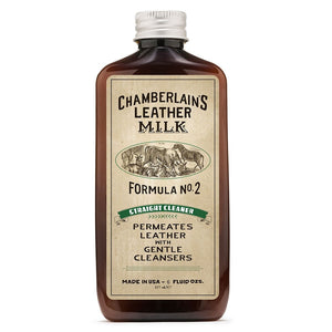 Leather Milk® Straight Cleaner No.2 6oz w Pad Z99Y012 - Cockpit USA Accessories