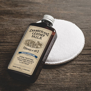 Leather Milk® Water Protectant No.3 6oz w Pad Z99Y013 - Cockpit USA Accessories