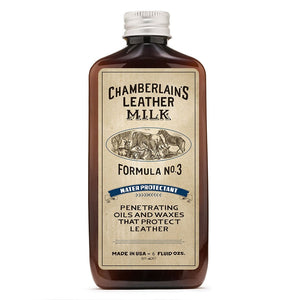Leather Milk® Water Protectant No.3 6oz w Pad Z99Y013 - Cockpit USA Accessories