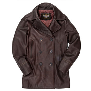 Leather Pea Coat Z21V030 - Cockpit USA Men