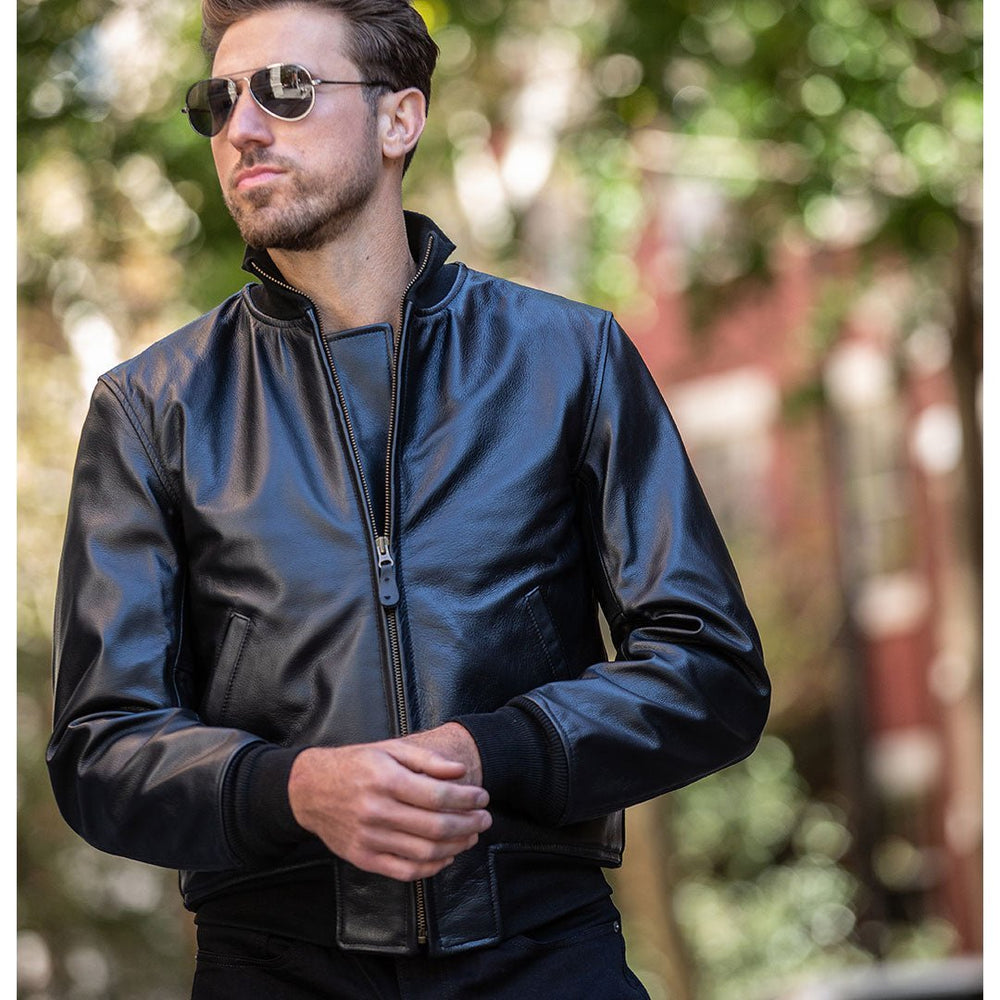 Leather Tanker Jacket Z21E012 - Cockpit USA Men