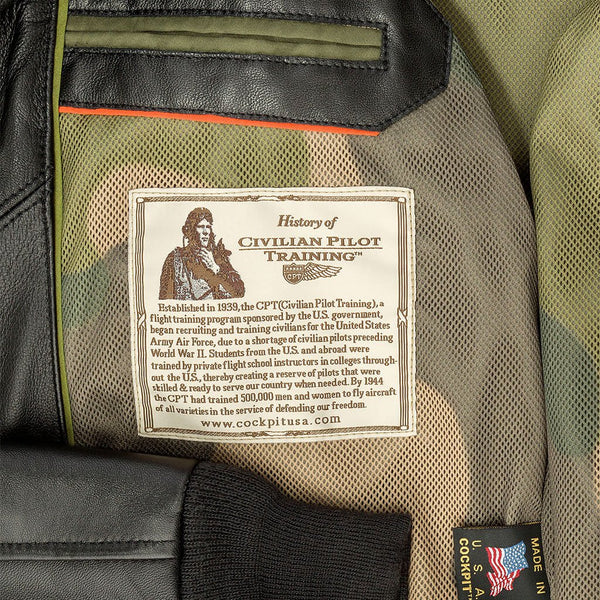 Lightweight Pilot A-2 Flight Jacket Z21V025 - Cockpit USA Men