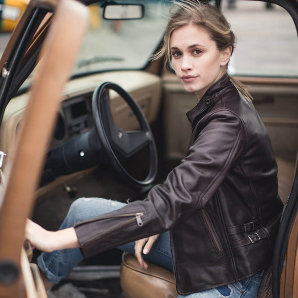 Motorcycle Cafe Racer Jacket W71A002 - Cockpit USA Women