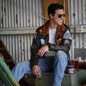 Movie Hero® Top Gun Navy G-1 Jacket Z201036T - Cockpit USA Men