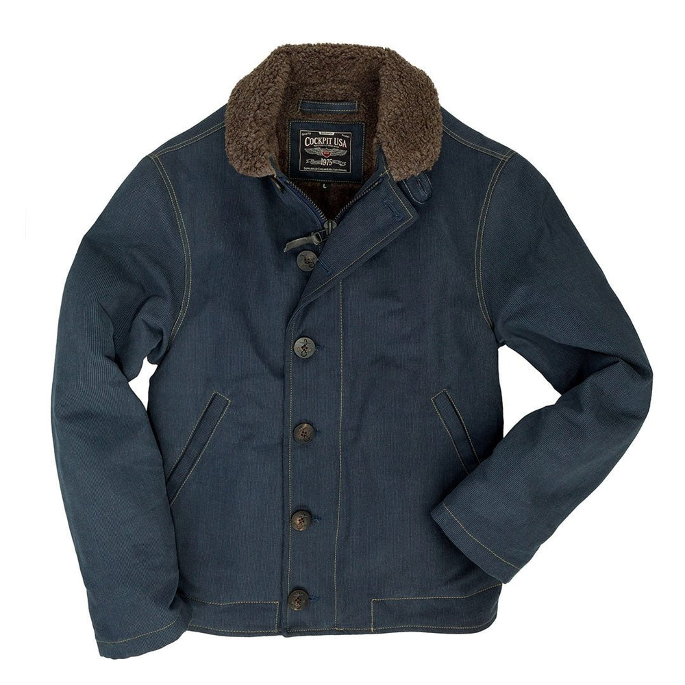 N1 Bedford Cord Navy Jacket Z26X031 - Cockpit USA Men