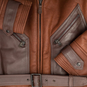 Sheepskin Leather Flight Suit Z21Y007 - Cockpit USA Men