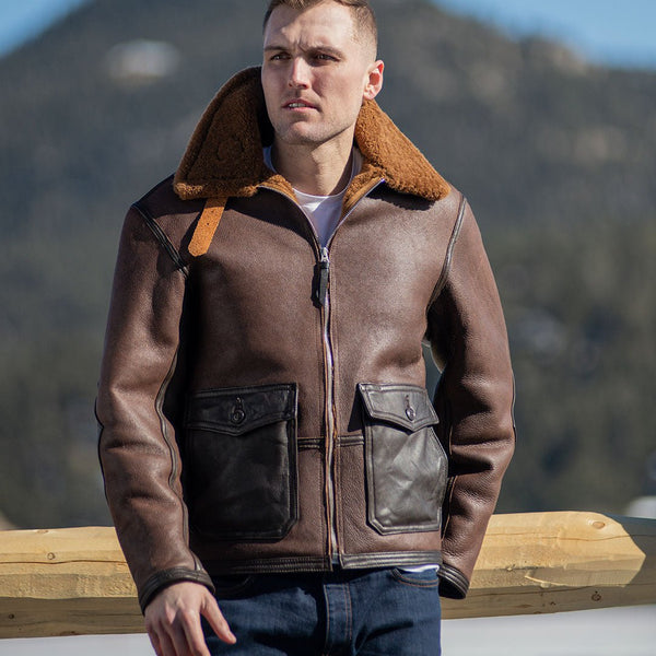 The C44 Sheepskin Flight Jacket Z21C122 - Cockpit USA