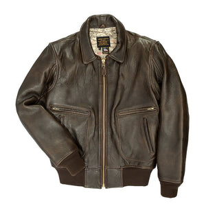 The Mod Raiders™ Leather Jacket Z2129AM in Brown - Cockpit USA Men
