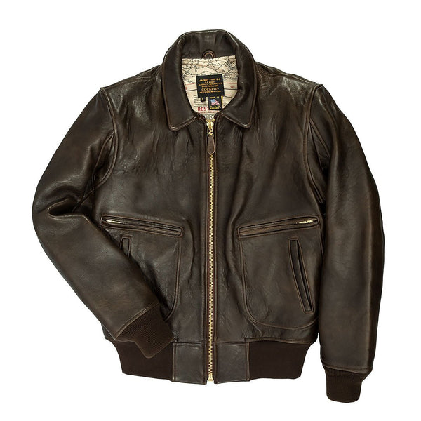 The Mod Raiders™ Leather Jacket Z2129AM in Brown - Cockpit USA Men