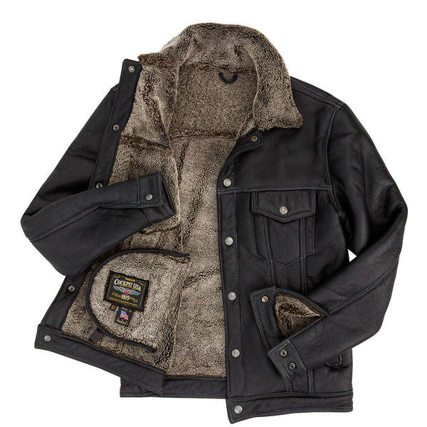The Sheepskin Midnight Trucker™ Z21Z009 - Cockpit USA Men