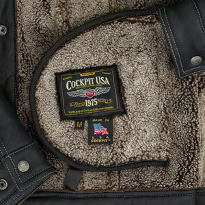The Sheepskin Midnight Trucker™ Z21Z009 - Cockpit USA Men