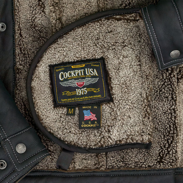 The Sheepskin Midnight Trucker™ Z21Z009 - Cockpit USA Men