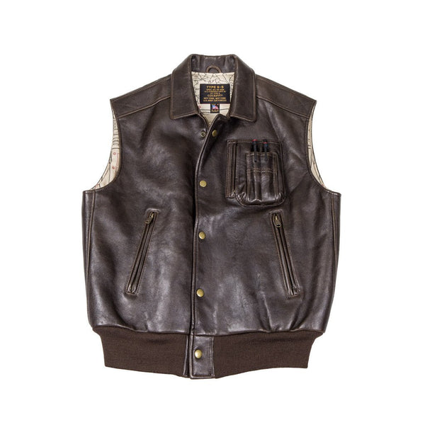 The Stearman Leather Vest Z2129V - Cockpit USA Men