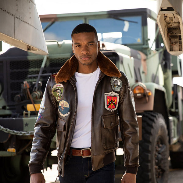 Top Gun Navy G-1 Jacket Z201036M - Cockpit USA Men