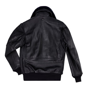 U.S. Navy Lambskin G-1 Flight Jacket Z201035M in Black - Cockpit USA Men