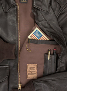 U.S.A.F. 21st. Century A-2 Jacket Z21V41 in Brown - Cockpit USA Men