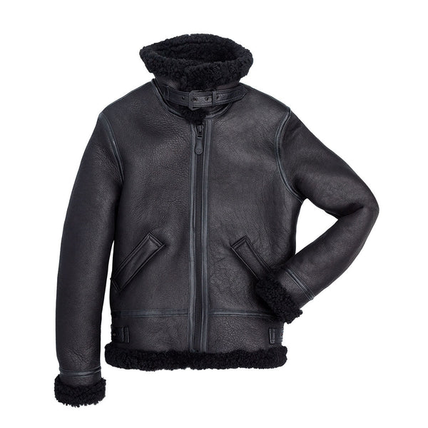 Women's B-3 Bomber Jacket in Black W72N100 - Cockpit USA Women