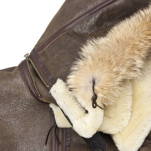 Women's Hooded Sheepskin Jacket W72N500 - Cockpit USA Women