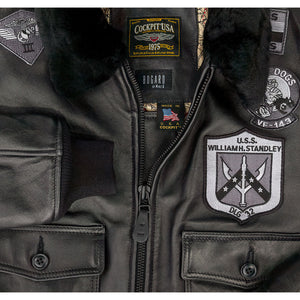 Women's Stealth Top Gun Jacket W71Z003 - All-Black - Cockpit USA Women